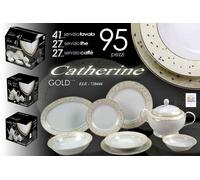 SET CUCINA 95 PEZZI S. TAVOL S. THE+S. CAFFE CATHERINE COLOR GOLD ELE-720444