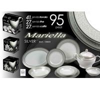 SET CUCINA 95 PEZZI S. TAVOL S. THE+S. CAFFE MARIELLA COLOR SILVER ELE-720451