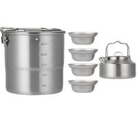 Set Cucina Da Campeggio - Kit Per Cucinare Sul Fuoco | Attrezzatura Leggera Esse
