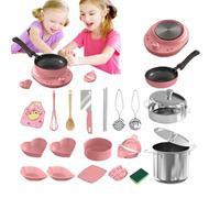Set Cucina Giocattolo Bambini - Cucina Gioco Simbolico - Utensili da Realistici Sicuri per Sviluppare Motricità Fine