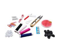 Set Cucito Essenziale Tagliafilo Bottoni Automatici Graffette Taglia Asole Metro Spille da Balia Rocchetti Cotone Infila Ago Accessori Kit Portatile Cucire Principianti Casa Viaggio SARTO