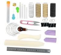 Set Cucito Pelle, 12 Pz Set da Cucito Set Cucito Professionale, Diy Kit Cucito, Kit di Cucito in Pelle Fatto a Mano per la Rilegatura di Libri, Riparazione di Strumenti di Cucito in Pelle
