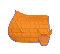 Set cuffia e sottosella inglese rettangolare Winner trapuntato a onde con cordon