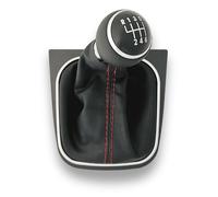 Set Cuffia Pomello 6 Marce Compatibile con Jetta 3,4, Golf 5,6 Cuciture Rosse