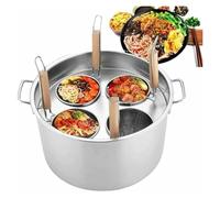 Set Cuocipasta in Acciaio Inossidabile, Pentola for pasta in acciaio inossidabile e colino, utensili da cucina for la casa, utensili da cucina commerciali(4Holes)