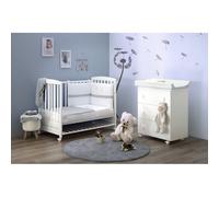 Set Cuoricino Prime Co-Sleeping Bianco Con Decoro