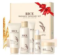 Set Cura del Viso al Riso 5 Pezzi Skincare Set Coreano Cura Della Pelle per