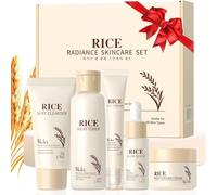 Set Cura Del Viso Al Riso, 5 Pezzi Skincare Set Coreano, Cura Della Pelle per Ad