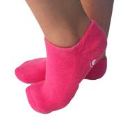 Set Cura in Cotone con Gel Idratante per Pelle Secca | Guanti e Calzini da Spa, Effetto Lenitivo e Morbidezza, Rosa , Due Pezzi per Trattamento Domestico