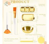 Set Cura Viso 23 Pezzi con Spazzola Spugna Applicatore per Salone o per Uso Dome