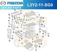 Set cuscinetti principali standard albero motore Mazda 3 5 6 CX-7 Miata 2006-...