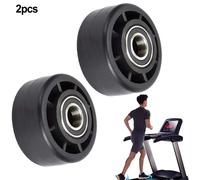 Set Cuscinetti Ruote Nylon per Biciclette Stazionarie e Macchine Fitness 2 pz