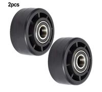 Set Cuscinetti Ruote Nylon per Biciclette Stazionarie e Macchine Fitness 2 pz