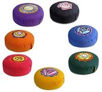 Set Cuscini 7 Chakra Meditazione Cuscino Cotone Pula Grano Saraceno Colori