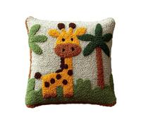 Set Cuscini Con Bloccaggio A Scatto Giraffa Kit Per Ricamare Cuscini Kit Per Fabbricare Cuscino A Punto Croce Per Bambini Adulti Principianti, Accessorio Per La Casa, Colorato, 43 Cm × 43 Cm