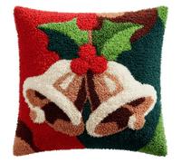 Set Cuscini Con Bloccaggio A Scatto Natale Kit Per Ricamare Cuscini Kit Per Fabbricare Cuscino A Punto Croce Per Bambini Adulti Principianti, Accessorio Per La Casa, Colorato, 43 Cm × 43 Cm