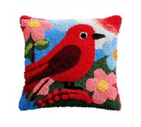 Set Cuscini Con Bloccaggio A Scatto Uccello Kit Per Ricamare Cuscini Kit Per Fabbricare Cuscino A Punto Croce Per Bambini Adulti Principianti, Accessorio Per La Casa, Colorato, 43 Cm × 43 Cm