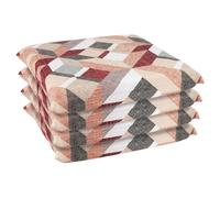 Set cuscini copri sedia sfoderabili 4 pz rosso Rossiccio