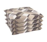 Set cuscini copri sedia sfoderabili Set da 4 pz grigio Grigio