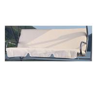 Set cuscini di ricambio ecrù per dondolo Romantic a 3 posti seduta e schienale