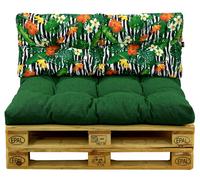 Set cuscini per pallet sedile + cuscino schienale 120x80 cuscino per pallet s...