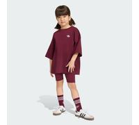 SET CYCLING SHORTS TEE Maroon 3-4A