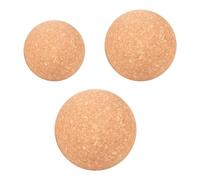 Set da 1/3 palline da massaggio in sughero per il collo, rullo massaggiante leggero durevole | palla miofasciale funzionale per esercizio, massaggio, sollievo del tessuto