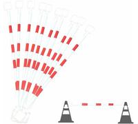 Set da 10, 20, 30, 40 e 50 Pezzi di aste di prolunga per Coni stradali, aste telescopiche per Coni per Il Controllo temporaneo della Folla/parcheggio, aste di Sicurezza da 1,2 a 2 Metri, ADA
