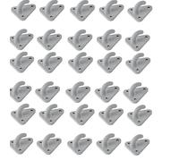 Set da 10-30 ganci a tre fori in plastica per reti di fissaggio, ganci di tensionamento, occhielli di ancoraggio, 45x39mm, ideale per reti per rimorchio, teloni, fissaggio del carico sulla sponda