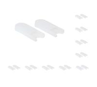 Set da 10 cuscini per poggiapolsi per sassofono, in silicone, resistenti all'usura, per pollice, anti-fatica, colore: bianco
