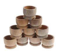 Set da 10 pezzi di portaoggetti in legno for utensili da cucina portatili non verniciati, portauova