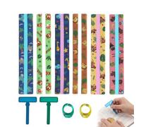 Set da 10 Pezzi Strisce di Lettura Guidata con Supporto per Dita, Strumenti per Dislessia e Difficoltà di Apprendimento, Righelli Colorati in PET per Bambini e Adulti, ADHD e Stress Visivo