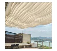 Set Da 10 Pezzi Tendaggi Per Pergolato Per Decorazione Di Tettoie, Tessuto A Strisce Con Cavo In Acciaio, Per Esterni Velo Drappeggiato Per Matrimoni, Spiagge E Parchi(Wave,45x600cm)