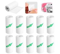 Set da 10 Rotoli Carta Termica Adesiva, Carta Termica per Fotocamera, Facile da Sostituire, Stampa senza inchiostro, compatibile con la maggior parte delle mini fotocamere con stampante