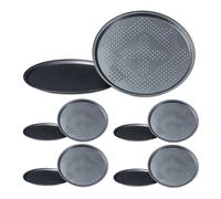 Set da 10 teglie da pizza perforate rotonde Teglie per pizza antiaderenti
