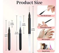 Set da 100 pezzi di mini pennelli monouso per sopracciglia, applicatore flessibile per mascara micro, strumento di trucco (100/50/20/5 pezzi) Polipropilene