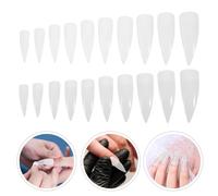 Set da 1000 pezzi di unghie finte trasparenti a forma di artiglio: estensioni