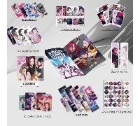 Set da 113 pezzi per fan di K-POP Rumi Hunters - 10 carte, adesivi, poster e brochure B,D,C,F,E,ACarta tessile
