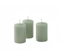 Set da 12 Ceri- Colore Verde Salvia - Linea Risthò - diametro 4 cm altezza 7 cm - Durata 12 ore - Cereria di Giorgio