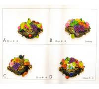 SET DA 12 PEZZI Calamita Magnete Frigo Fridge Magnets CESTO EFFETTO BRONZO CON