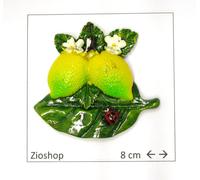 SET DA 12 PEZZI Calamita Magnete Frigo Fridge Magnets LIMONI CON COCCINELLA