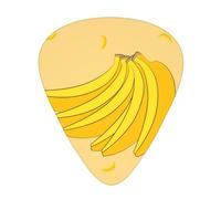 Set da 12 pezzi di chitarra pickscartoon banana stampa tono nitido comodo e resistente all'usura per chitarra e ukulele