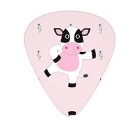 Set da 12 pezzi di plettri per chitarra, polpaccio con stampa confortevole e resistente all'usura, per chitarra e ukulele