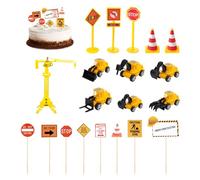 Set Da 12 Pezzi Di Plug-In Per Segnali Stradali, 1 Set Di Plug-In Per Tornitura Ingegneristica, Decorazioni Per La Cucina, Plug-In Per Decorazioni Per Torte, Set Di Decorazioni