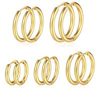 Set da 12 pezzi e set da 2 pezzi di anelli per il naso e piercing per le labbra in acciaio inossidabile, stile vacanze estive - ottimo regalo di laurea, per l'amico o per una uscita, set di orecchini 