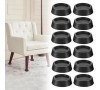 Set da 12 pezzi per regolazione dell'altezza dei mobili, con struttura antiscivolo in TPR per tavoli, sedie, letti e sedute domestiche