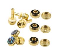 Set da 12 Pulsanti Pistone Tromba Oro Modello Bach C314 | Metallo, Copri Bottoni e Cappucci Valvola, Accessori per Riparazione, per Trombettista