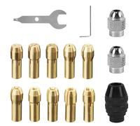 Set da 15 Pezzi Mandrino per Dremel Rame Puro per Dremel Accessori Accessori per