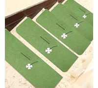 Set da 15 pezzi, tappetini lavabili for scale, tappetini di sicurezza for scale, tappetini for gradini(Green 4,70x22+4.5cm)