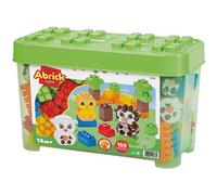 Ecoiffier - Abrick Bauletto Fattoria 150 pezzi, Set costruzioni per bambini dai 18 mesi, Gioco educativo e creativo, 7900001367